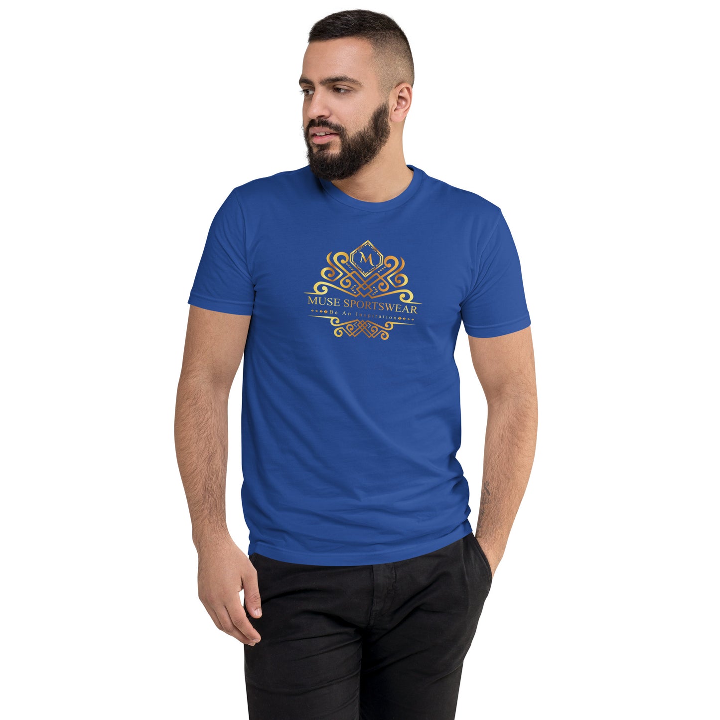 Men Royal Short Sleeve T-shirt