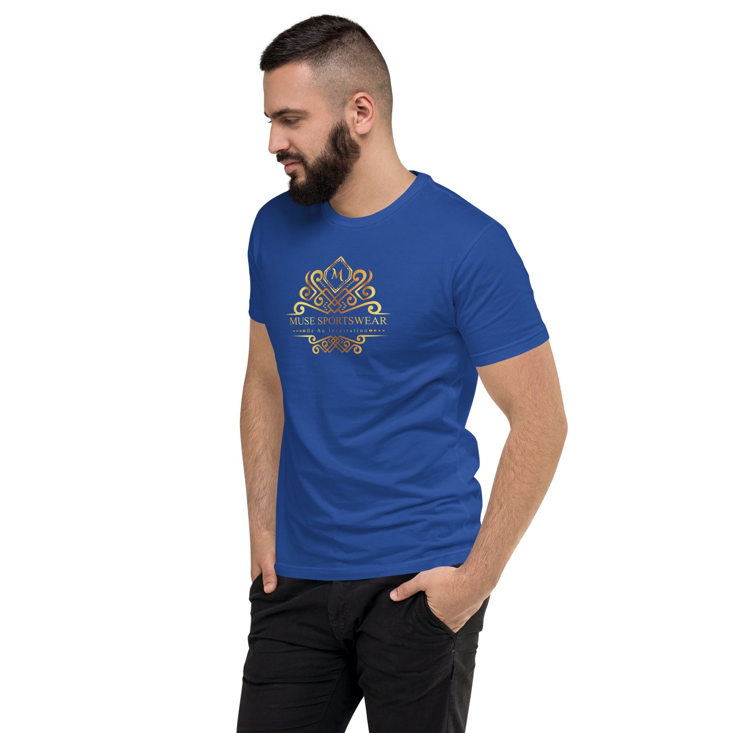 Men Royal Short Sleeve T-shirt